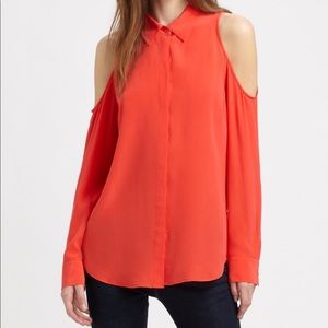 EQUIPMENT open shoulder blouse